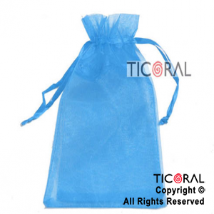 BOLSA TURQUESA ORGANZA 24X19.5 HS2629-15 x 1